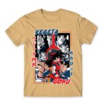 Goku and Vegeta Sand Men's T-shirt for Anime, Dragon Ball