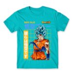 Goku Blue Atoll Blue Men's Tee for Anime, Dragon Ball