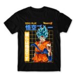 Goku Blue Black Men's T-shirt for Anime, Dragon Ball