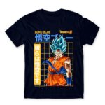 Goku Blue Navy Men's T-shirt for Anime, Dragon Ball