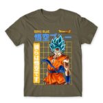 Goku Blue Zinc Men's Tee for Anime, Dragon Ball