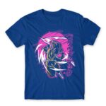 Goku Fantasy Royal Blue Men's T-shirt for Anime, Dragon Ball