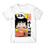 Goku Manga White Men's Tee for Anime, Dragon Ball