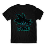 Goku Silhouette Black Men's T-shirt for Anime, Dragon Ball