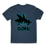 Goku Silhouette Denim Men's Tee for Anime, Dragon Ball