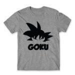 Goku Silhouette Grey Melange Men's Tee for Anime, Dragon Ball