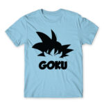 Goku Silhouette Sky Blue Men's Tee for Anime, Dragon Ball