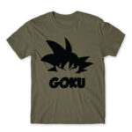 Goku Silhouette Zinc Men's T-shirt for Anime, Dragon Ball