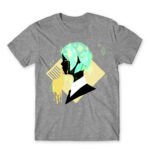 Golden Grey Melange Men's T-shirt for Anime, Land Of The Lustrous