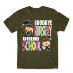 Goodbye nursery, dread school Army Men's Tee for Kindergartner, Work