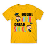 Goodbye nursery, dread school Gold Men's T-shirt for Kindergartner, Work
