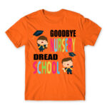 Goodbye nursery, dread school Orange Men's T-shirt for Kindergartner, Work