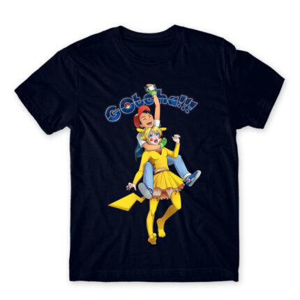 Gotcha Navy Men's T-shirt for Anime, Pokemon