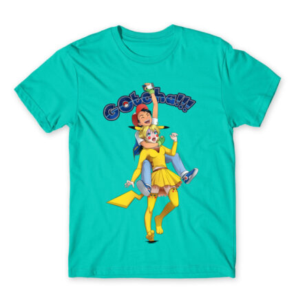 Gotcha Turquoise Men's Tee for Anime, Pokemon