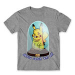 Gotta’ Catch em All Grey Melange Men's T-shirt for Anime, Pokemon