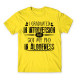 Graduated introvert Lemon Men's T-shirt for Antisocial, Funny