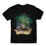 Greetings from Laputa Black Men's Tee for Anime, Laputa Castle In The Sky