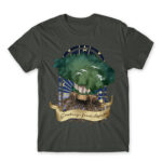 Greetings from Laputa Dark Grey Men's T-shirt for Anime, Laputa Castle In The Sky