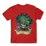 Greetings from Laputa Red Men's Tee for Anime, Laputa Castle In The Sky