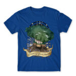 Greetings from Laputa Royal Blue Men's Tee for Anime, Laputa Castle In The Sky