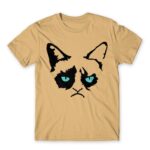 Grumpy Cat Eyes Sand Men's Tee for Funny, Meme