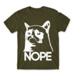 Grumpy Cat Nope Army Men's Tee for Funny, Meme