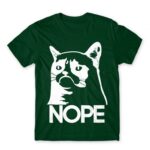 Grumpy Cat Nope Bottle Green Men's T-shirt for Funny, Meme