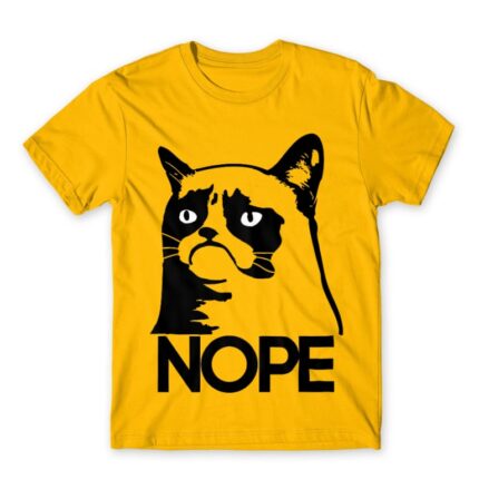 Grumpy Cat Nope Gold Men's T-shirt for Funny, Meme