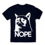 Grumpy Cat Nope Navy Men's T-shirt for Funny, Meme