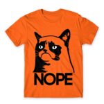 Grumpy Cat Nope Orange Men's T-shirt for Funny, Meme