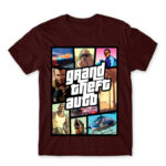 GTA Poster Burgundy Men's Tee