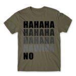 Hahaha NO Zinc Men's Tee for Funny, Sarcastic Humour
