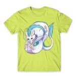 Haku dragon form Apple Green Men's T-shirt for Anime, Spirited Away
