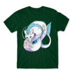 Haku dragon form Bottle Green Men's T-shirt for Anime, Spirited Away