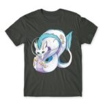 Haku dragon form Dark Grey Men's T-shirt for Anime, Spirited Away