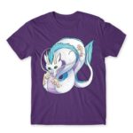 Haku dragon form Dark Purple Men's Tee for Anime, Spirited Away