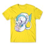 Haku dragon form Lemon Men's T-shirt for Anime, Spirited Away