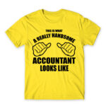 Handsome accountant Lemon Men's Tee for Accountant, Work