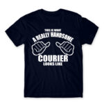 Handsome courier Navy Men's Tee for Courier, Work