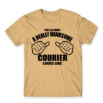 Handsome courier Sand Men's Tee for Courier, Work