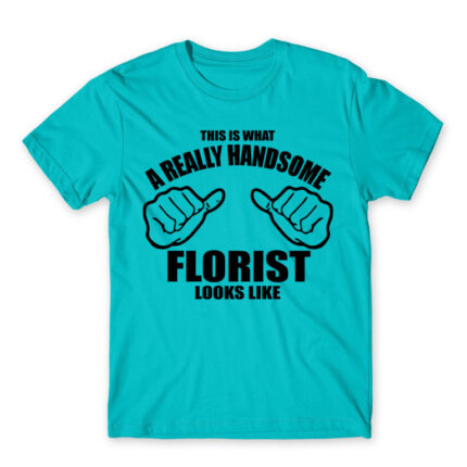 Handsome florist Atoll Blue Men's Tee for Florist, Work