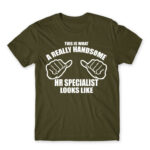 Handsome HR specialist Army Men's Tee for Human Resources, Work