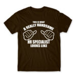 Handsome HR specialist Chocolate Men's T-shirt for Human Resources, Work