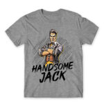 Handsome Jack Grey Melange Men's T-shirt