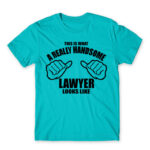 Handsome – Lawyer Atoll Blue Men's Tee for Lawyer, Work