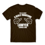 Handsome – Lawyer Chocolate Men's T-shirt for Lawyer, Work