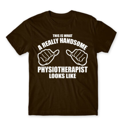 Handsome Physiotherapist Chocolate Men's T-shirt for Physiotherapist, Work