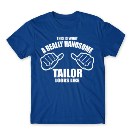 Handsome tailor Royal Blue Men's Tee for Tailor, Work