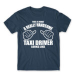 Handsome Taxi Driver Denim Men's T-shirt for Taxi Driver, Work