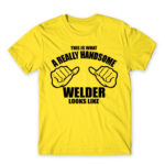 Handsome welder Lemon Men's T-shirt for Welder, Work